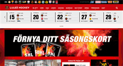 Desktop Screenshot of luleahockey.se