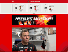Tablet Screenshot of luleahockey.se